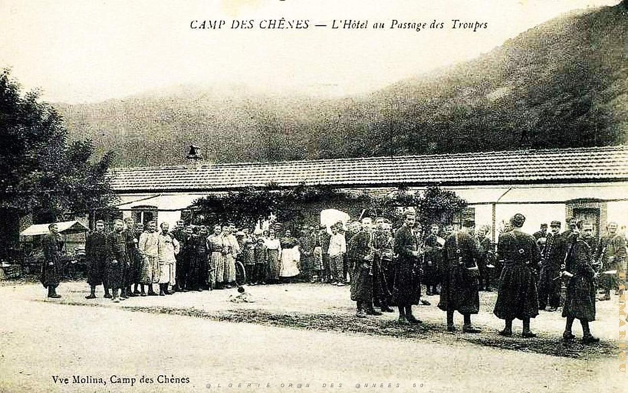 2956- Camp des Chenes - Blida - Gorges Chiffa - Hotel - Passage Troupes - 1916.jpg